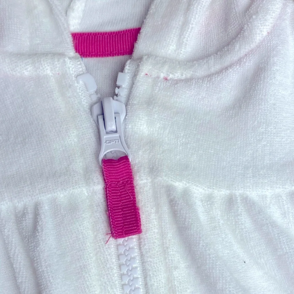 Terrycloth, baby swimsuit cover-up with hood 0 to 3 months